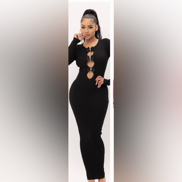 Fashion Nova Maxi Sweater Dress - Picture 1 of 8